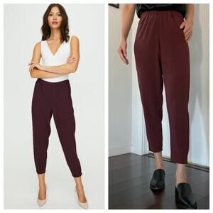 BABATON ARITZIA NWT Dexter Mid-Rise Pull-On Dress Jogger Pant in Truffle Sz XXS